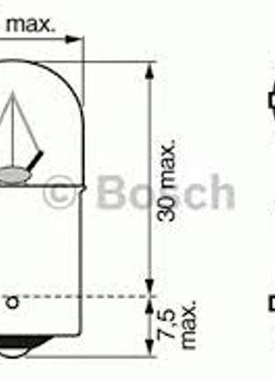 Лампа освітлення 24v r10w ba15s