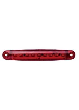 Ліхтар габарит led 9 діодів червоний 100x17x10
