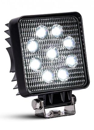 Фара робоча 128x108 led на 9 діодів алюмінієвий корпус 12-24v