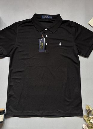 Футболка polo ralph lauren мужская черная футболка поло с белым логотипом мужская летняя повседневная xl
