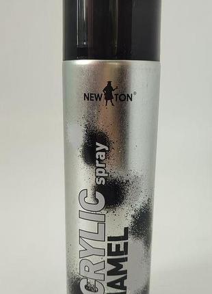 Фарба аерозольна акрилова чорна глянцева 500ml black newton