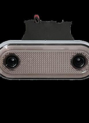 Ліхтар габарит боковий білий з кронштейном led 26diod neon led 12-24 v