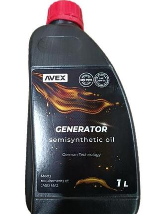 Олива напівсинтетична 10w30 4t generator s synth 5l (генератори бензин дізель) avex api sl/sf