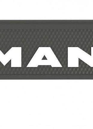 Бризговик з написом man 650x190mm чорний випуклий 3d 1шт