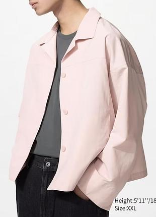 Нова рожева куртка сорочка вітровка uniqlo пудрова bimba y lola carhartt zara syndicate