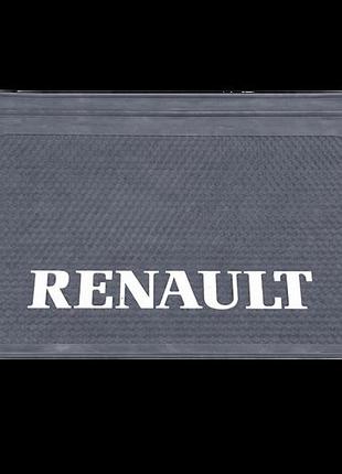 Бризговик з написом renault 650x400mm чорний випуклий 3d 1шт