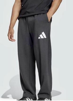 Спортивні штани чоловічі adidas essentials loose fit 3 bar logo sweatshirt black