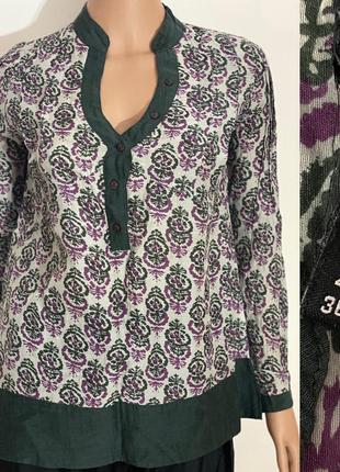 Лёгкая блуза в цветы2 фото