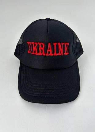 Кепка (бейс) з логотипом ukraine літо чорна