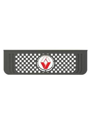 Бризговик з написом renault 650x190mm чорний випуклий 3d logo 1шт