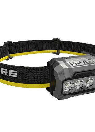 Фонарь налобный nitecore ha23 uhe mct (white-red led, 600 люмен, 9 режимов, 1xhlb1500/3xaaa), черный