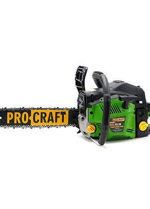 Бензопила pro-craft gs50/2 (2 шина, 2 ланцюг - 40, 45)