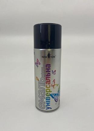 Фарба аерозольна акрилова чорна глянцева 400ml black newton