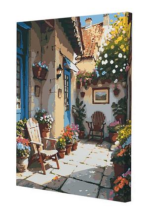 Картина за номерами riviera blanca яскравий дворик 40x50 см (rb-0790)