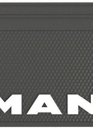 Бризговик з написом man 650x400mm чорний випуклий 3d 1шт