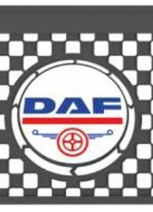 Бризговик з написом daf 650x360mm чорний випуклий logo 3d 1шт