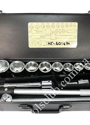 Набір головок 3/4" 19-50мм 20пр 6-граней