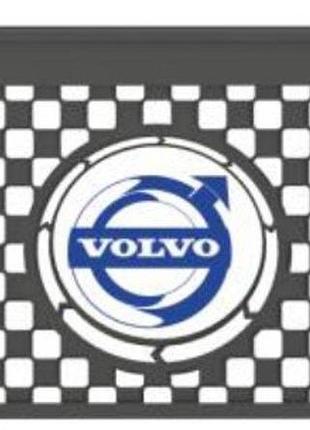 Бризговик з написом volvo 650x360mm чорний випуклий logo 3d 1шт