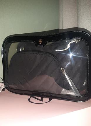 Набор косметичек 3-piece makeup bag от victoria’s secret 4