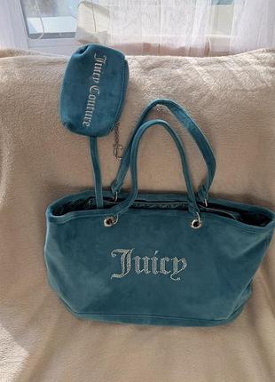 Juicy couture сумка голубого кольору 2