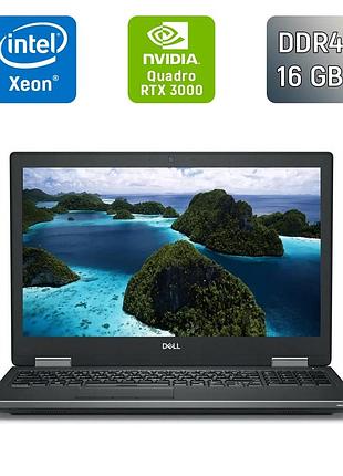 Мобильная рабочая станция dell precision 7540 / 15.6" (1920x1080) ips / intel xeon e-2276m (6 (12) ядер по 2.8 - 4.7 ghz) / 16 gb