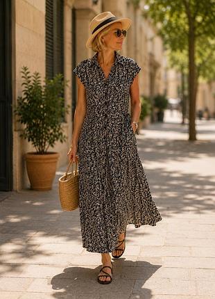 Чарівна літня сукня у вінтажному стилі з квітковим принтом 🌸👗