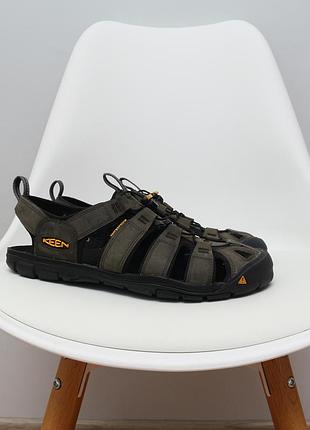 Мужские кожаные сандалии босоножки keen clearwater cnx leather оригинал на стопу 28 см