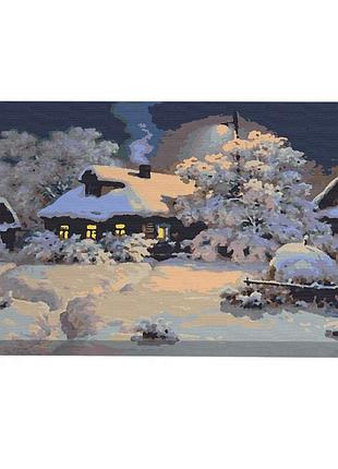 Картина за номерами riviera blanca зимове село 40x50 см (rb-0036)