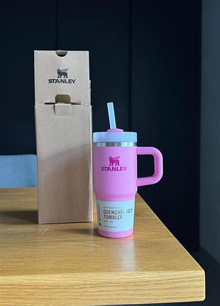 Термочашка з нержавіючої сталі stanley quencher protour flip straw tumbler with leakproof lid