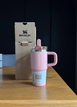 Термочашка з нержавіючої сталі stanley quencher protour flip straw tumbler with leakproof lid