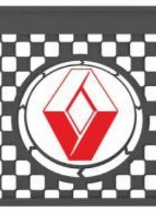 Бризговик з написом renault 650x360mm чорний випуклий logo 3d 1шт