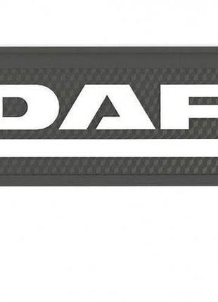 Бризговик з написом daf 650x190mm чорний випуклий 3d 1 шт