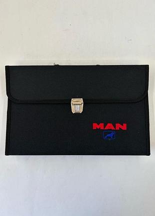 Портфель для документів з написом man
