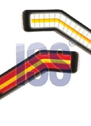 Ліхтар габарит ріжок діод led 12/24 динамічний поворот !!! середній правий трьохстороній