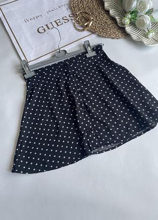 Чорна спідниця із натуральної віскози с