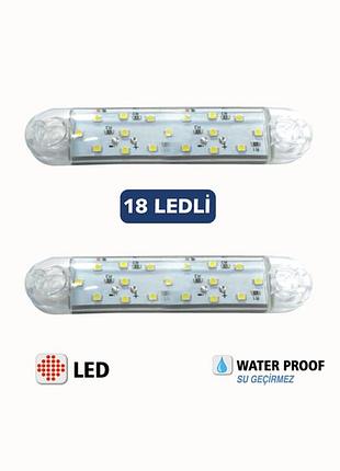 Ліхтар габарит на кабіну універсальний на 18 led діодів білий