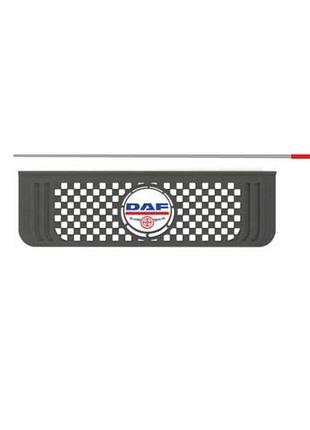 Бризговик з написом daf 650x190mm чорний випуклий 3d logo 1шт
