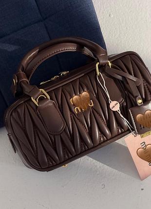 Жіноча сумка arcadie matelassé nappa leather bag premium