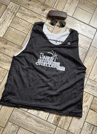 Баскетбольна вінтажна двохстороння майка сітка nba champions xl-xxl
