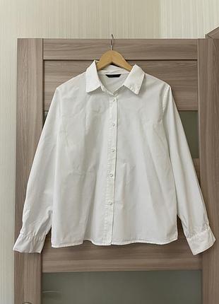 Біла сорочка з натуральної бавовни (100% cotton)