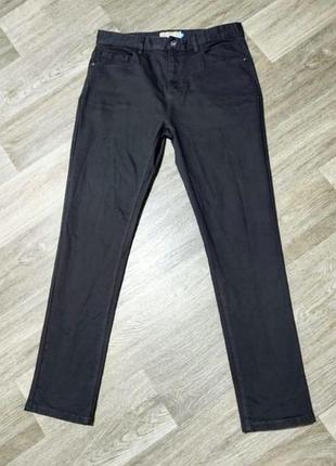 Мужские серые однотонные джинсы next , размер 34/33 slim .