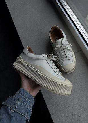 Кеди на платформі jil sander
