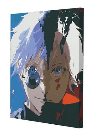 Картина за номерами riviera blanca gojo satoru 40x50 см (rb-1020)
