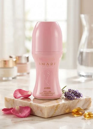 Дезодорант-антиперспірант з кульковим аплікатором imari naturelle avon / ейвон