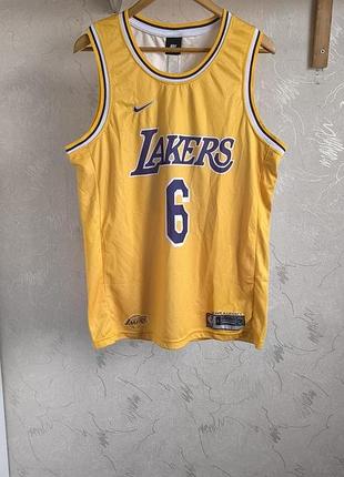 Баскетбольная майка nike, los angeles lakers (nba)