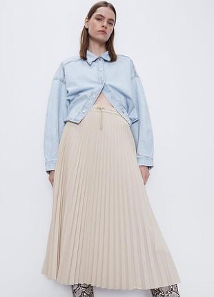 Плесированная юбка zara