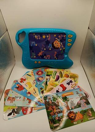 Детский обучающий планшет boxiki kids с карточками