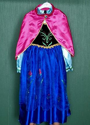 Принцеса анна frozen ll disney анна й ельза холодне серце карнавальний костюм двійка на 8 років (130 см)