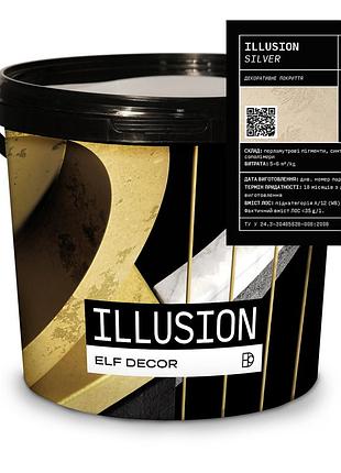Illusion (иллюзия) silver декоративная перламутровая краска, 1 кг