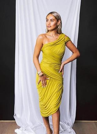 Шикарна нарядна сукня з оборками halston heritage